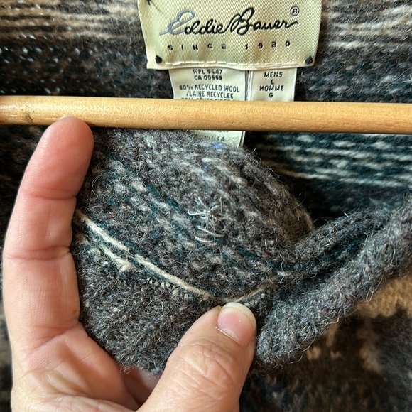 ✨Vintage USA wool sweater crew Eddie Bauer - Picture 8 of 9